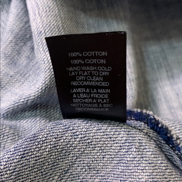 Anthropologie Amadi Denim Mini Sun Dress Rope Straps Side Pockets Size XS - Picture 7 of 7